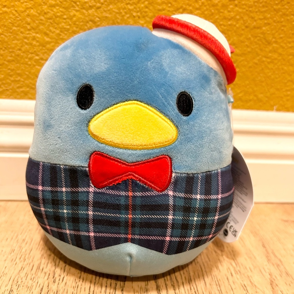 NWT Squishmallows Tuxedo Sam 6.5” HELLO KITTY & FRIENDS PLAID SQUAD